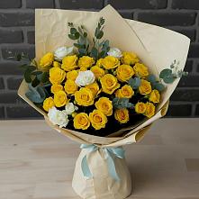Букет цветов из:  Розы #REPLACE_PRED# Фосфоритный