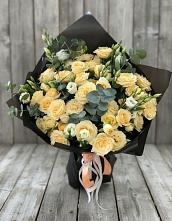 Букет цветов из:  Розы и Лизиантусы #REPLACE_PRED# Фосфоритный