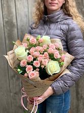 Букет цветов из:  Розы в Фосфоритный