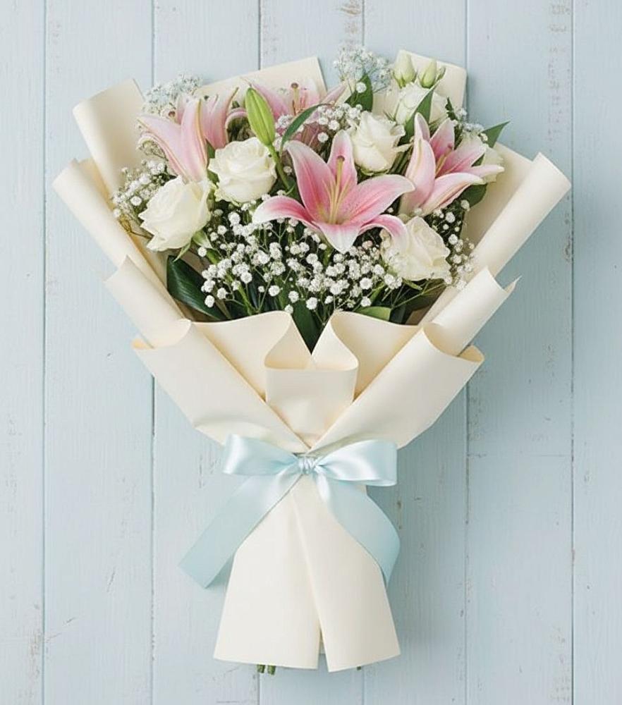 Букет цветов из: Лилии в Фосфоритный