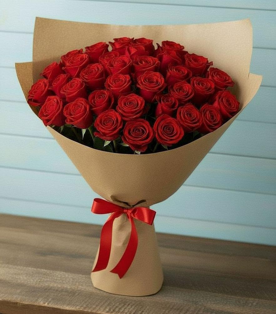 Букет Красные розы Милано в Фосфоритный