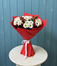 Букет цветов из:  Хризантемы #REPLACE_PRED# Фосфоритный