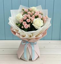 Букет цветов из:  Розы в Фосфоритный