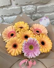 Букет цветов из:  Герберы #REPLACE_PRED# Фосфоритный