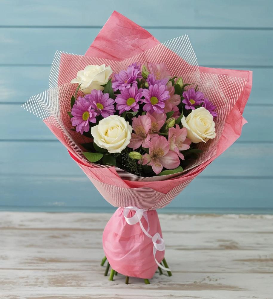 Букет цветов из: Герберы в Фосфоритный